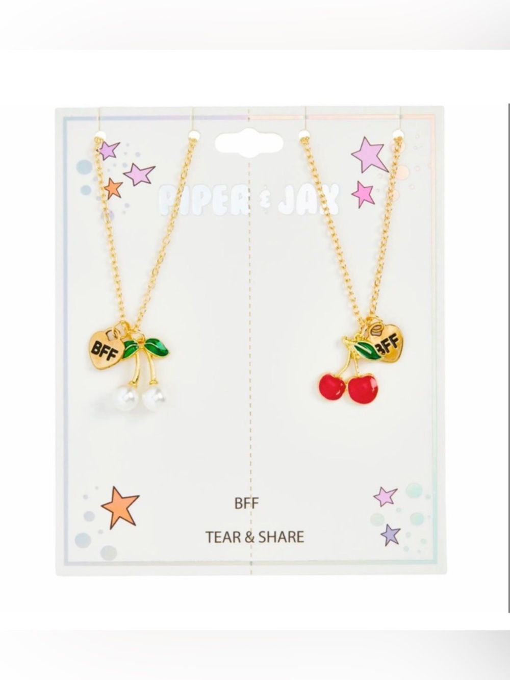 NWT Pieter & Jax Best Friend Faux Peak Cherry Necklace